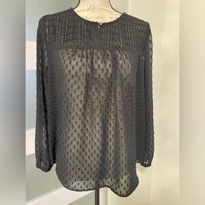 Banana Republic black blouse SZ medium EUC